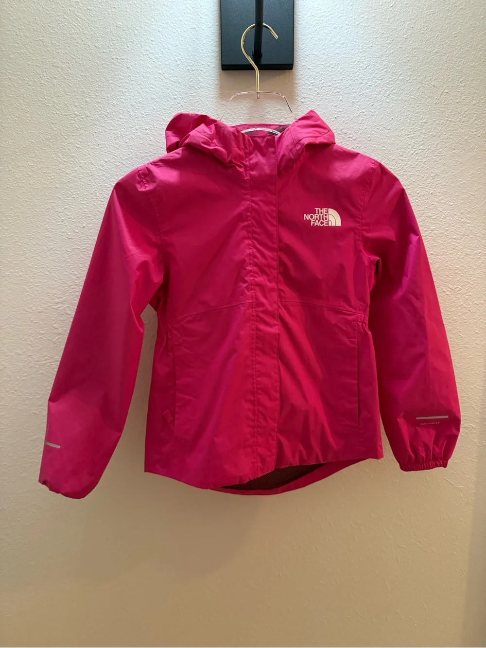 The North Face Girls' Antora Rain Jacket, Size S Hot Pink